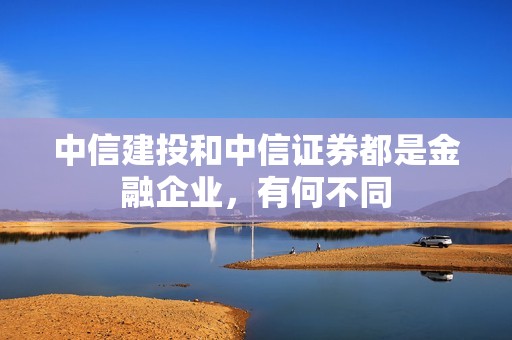 中信建投和中信证券都是金融企业，有何不同？ 资讯