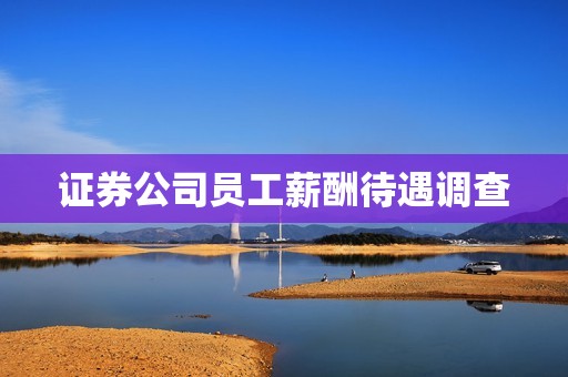 证券公司员工薪酬待遇调查 资讯